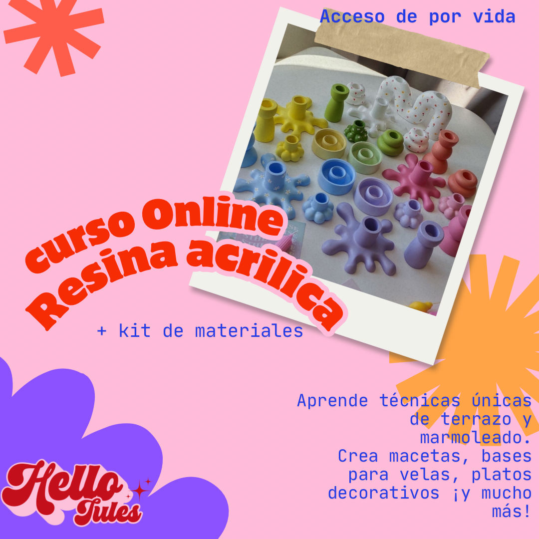 Curso Resina acrílica Online +kit