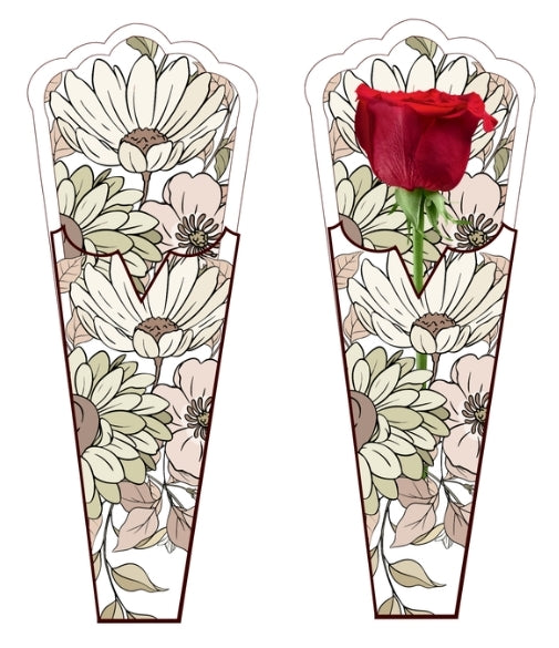 Plantilla de cono porta flor (editable)