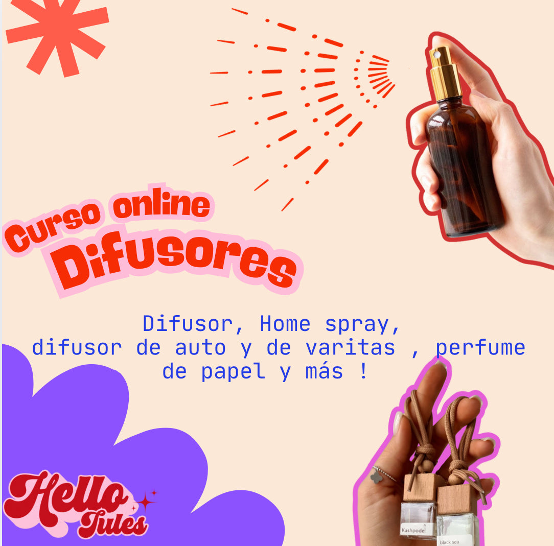 Curso Online de Productos Aromáticos y Home Spray ✨