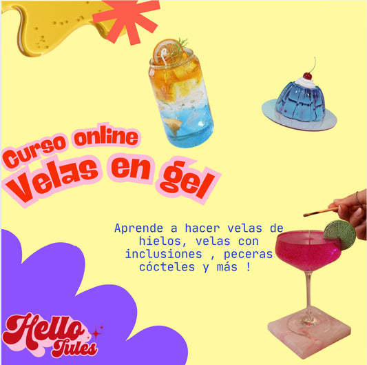 Curso Online de Velas en Gel Cocteles y bebidas