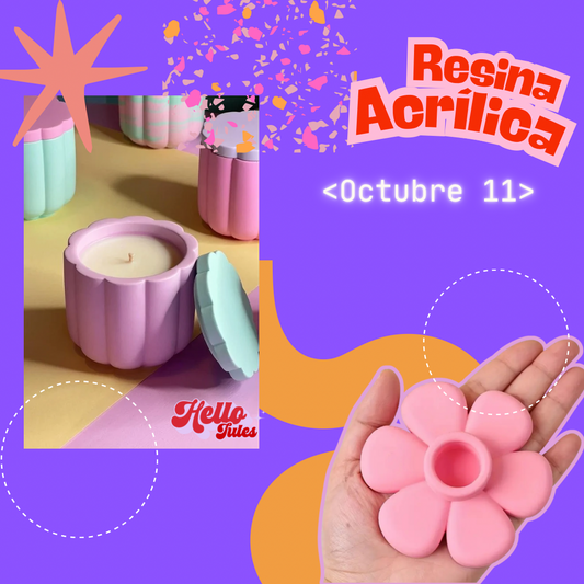 Curso Presencial de Recipientes y Bases de resina Acrílica