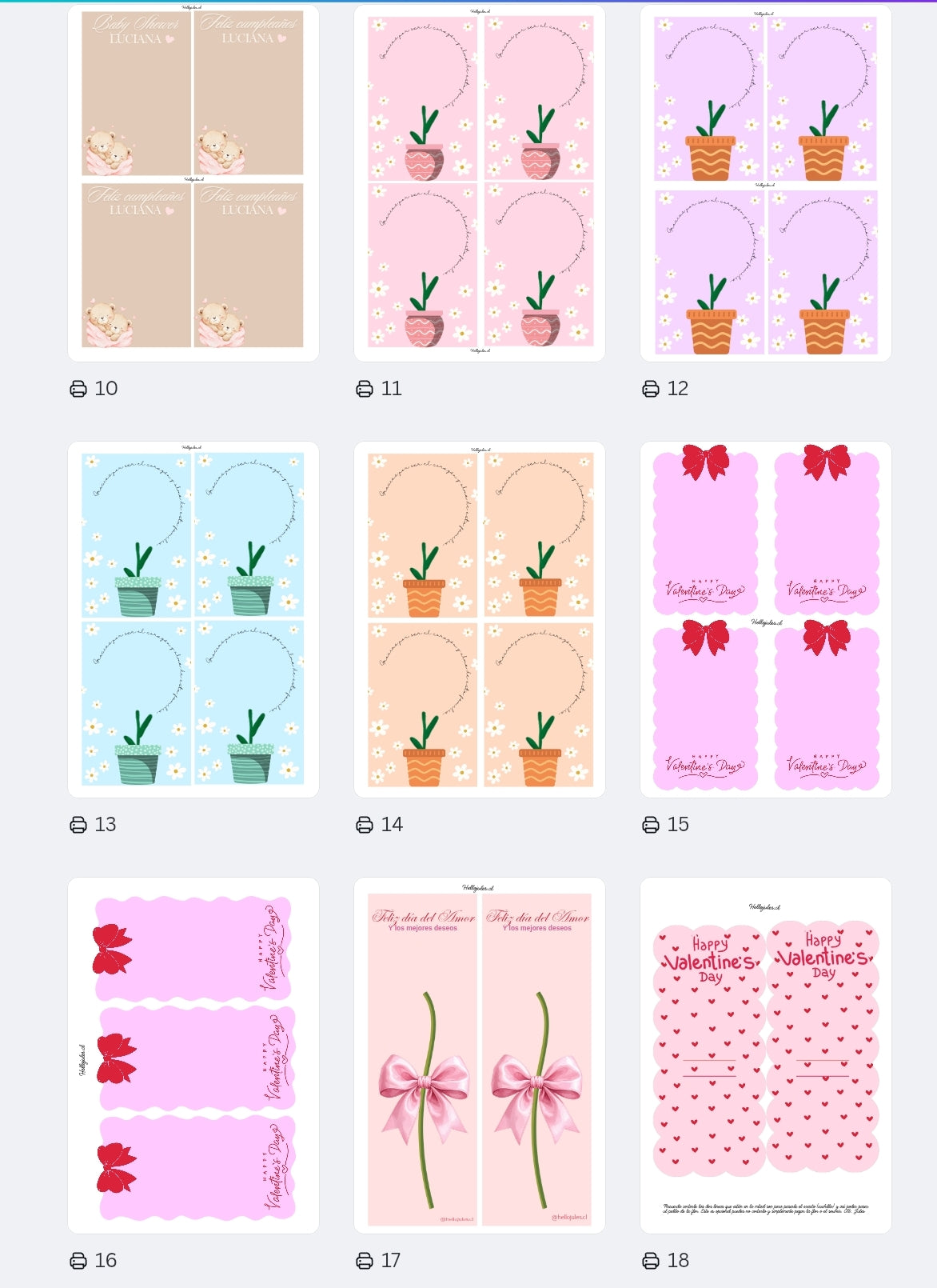 20 Plantillas editables para velas de margarita