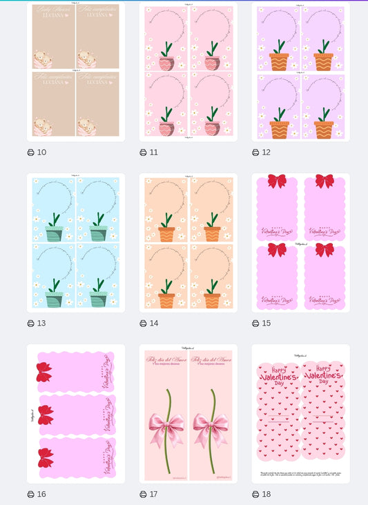 20 Plantillas editables para velas de margarita