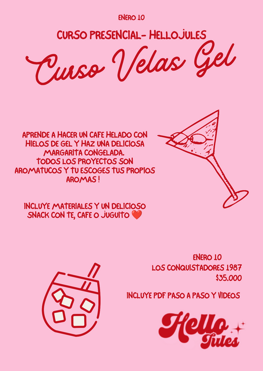 Curso Presencial Velas en Gel