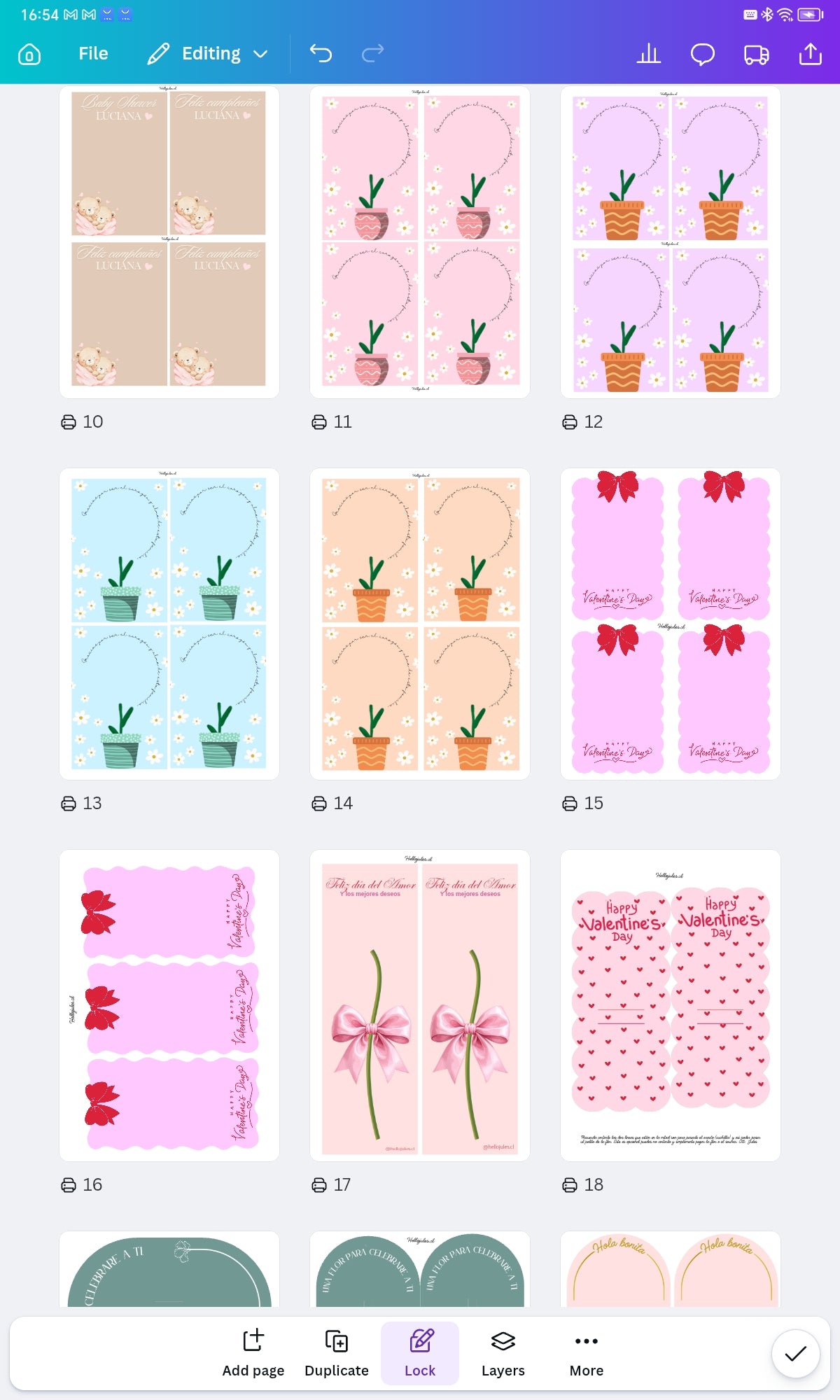 20 Plantillas editables para velas de margarita